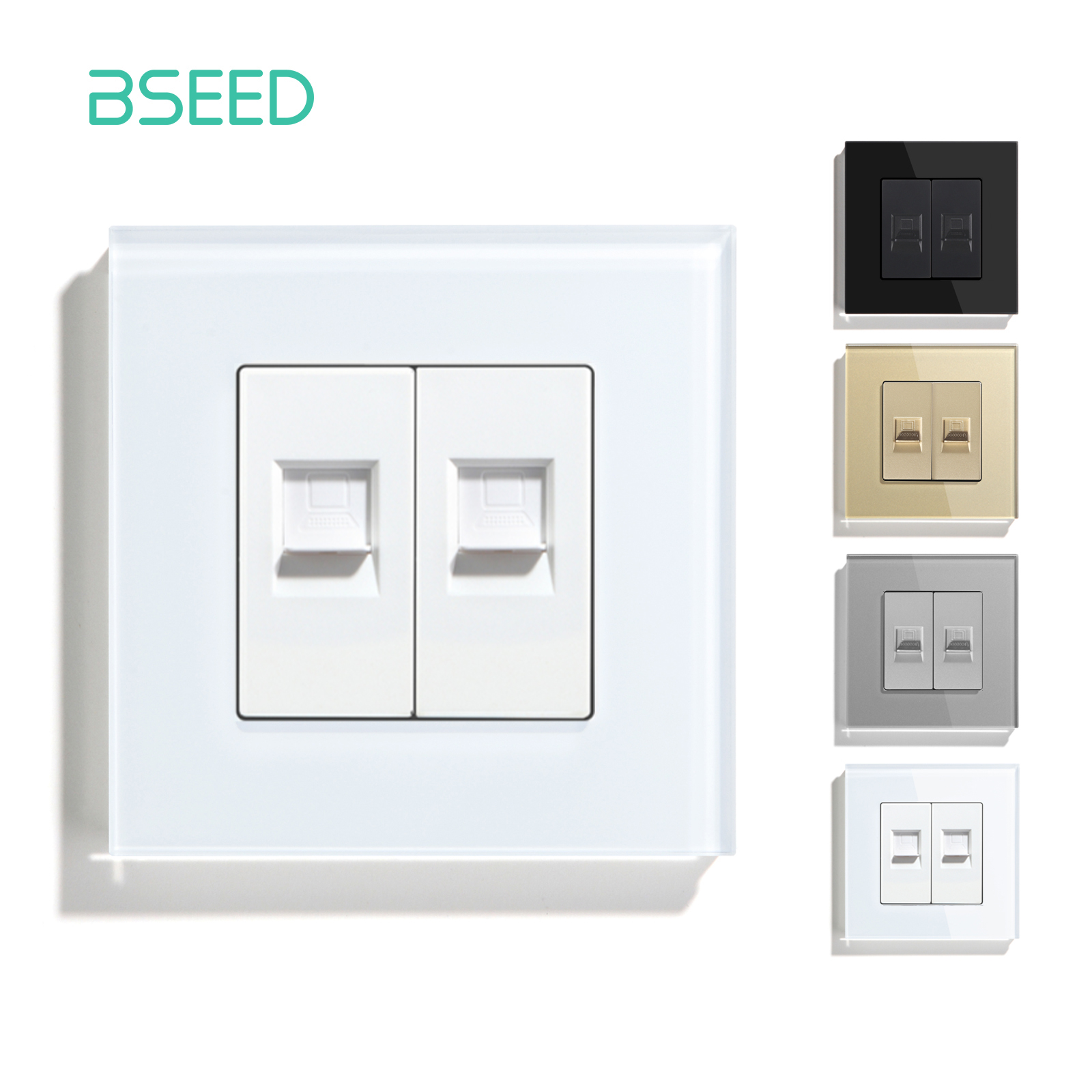 Patch Panel Cat6 - BSEED Double prise de données réseau