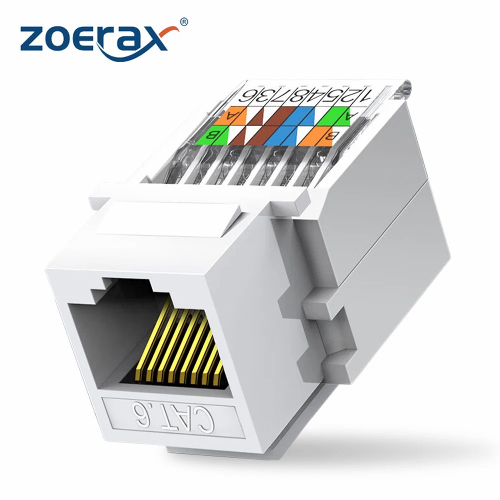 Patch Panel Cat6 - ZoeRax Cat6 RJ45 Module Ethernet Keystone
