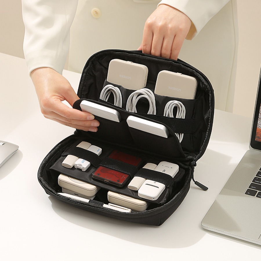 Office Tech Bag - Organisateur de câbles de voyage portable,