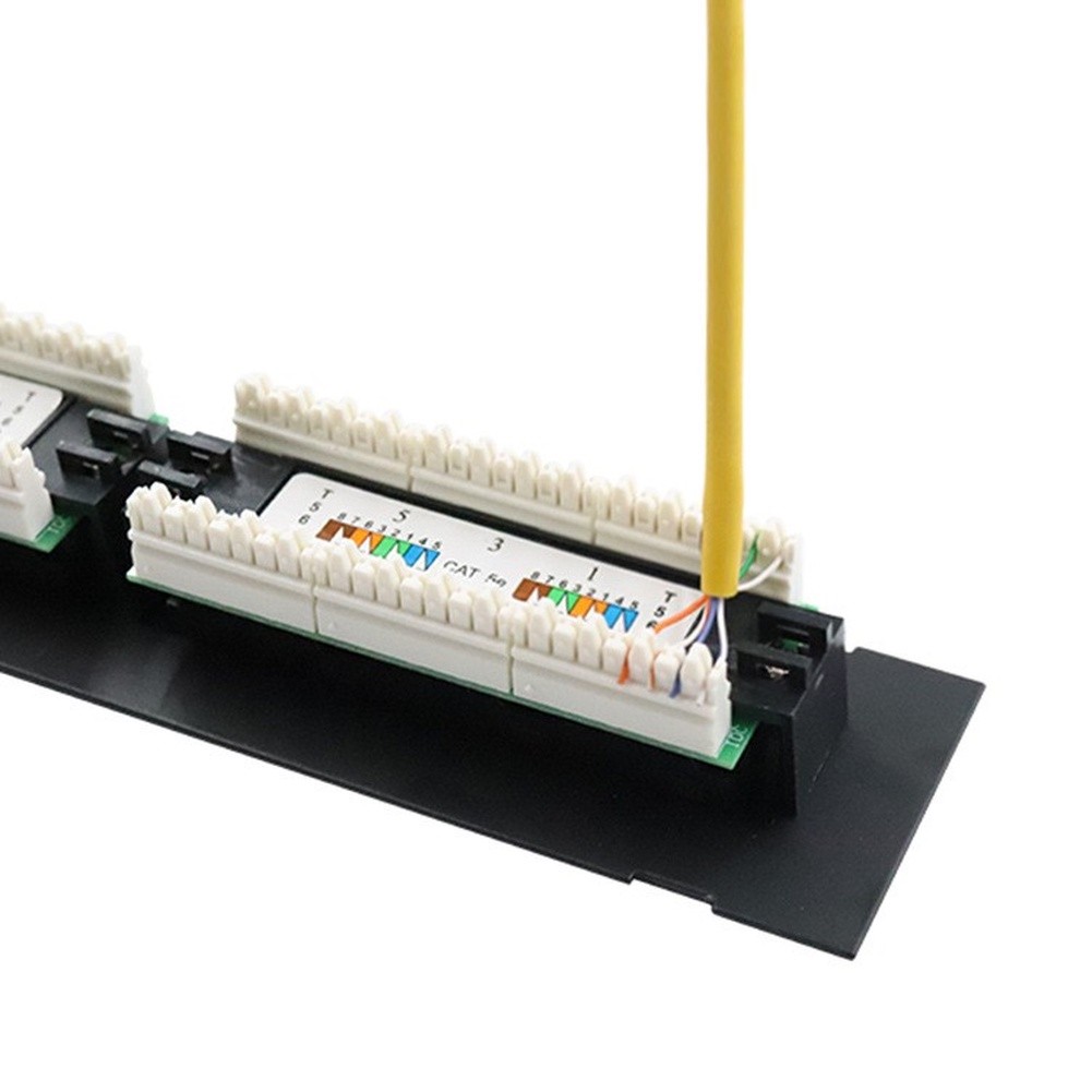 Patch Panel Cat6 - Panneau de brassage mural 12 ports