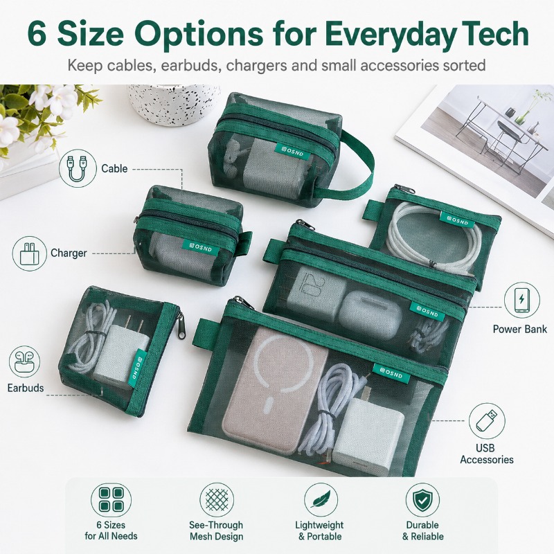 Pochette de rangement en maill - Office Tech Bag avis et prix