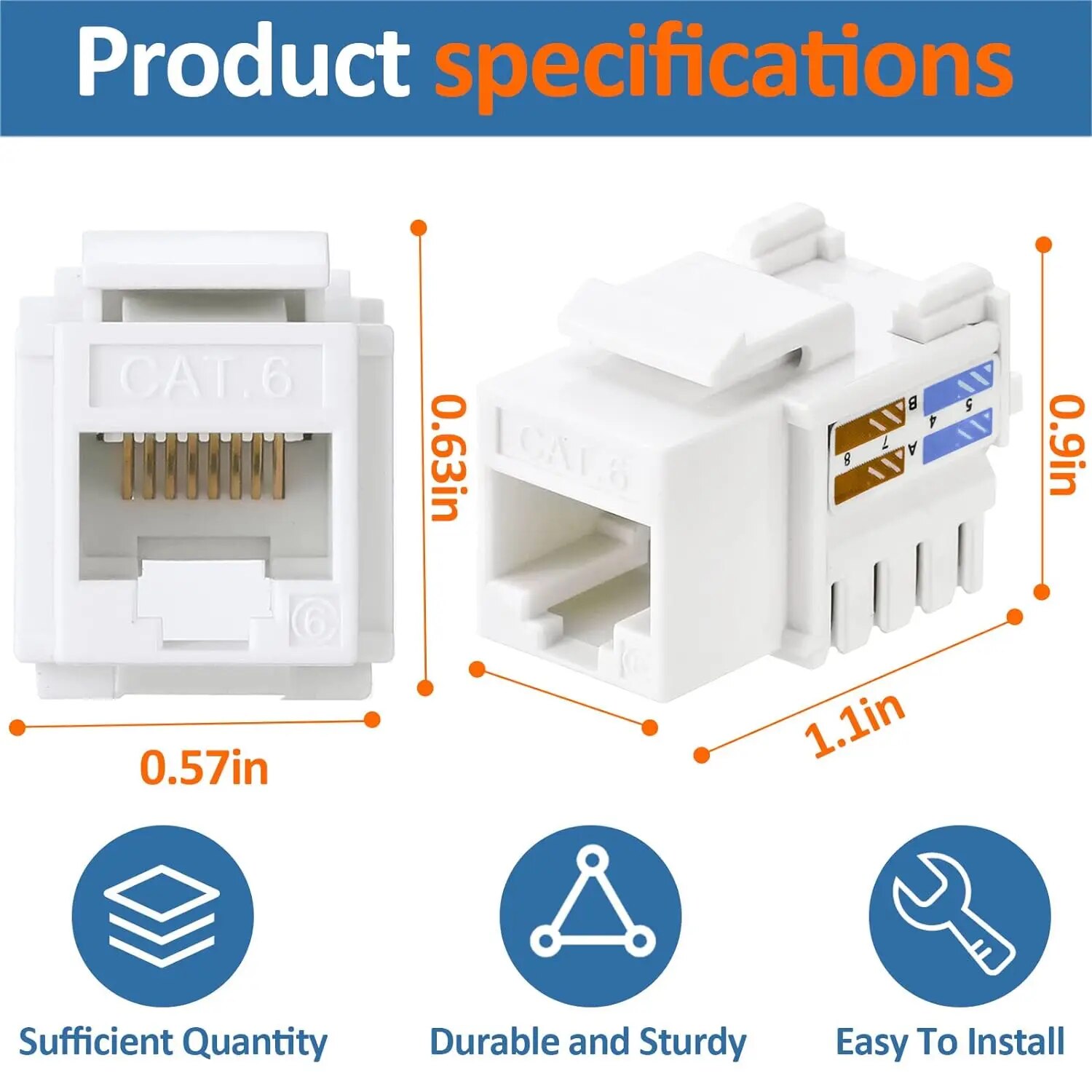 ZoeRax Lot de 10 prises Keysto - Patch Panel Cat6 avis et prix