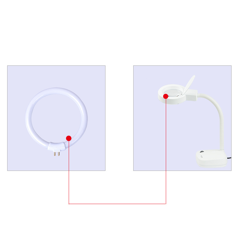 Petites lampes de bureau blanc - Ring Light Desk Small avis et prix